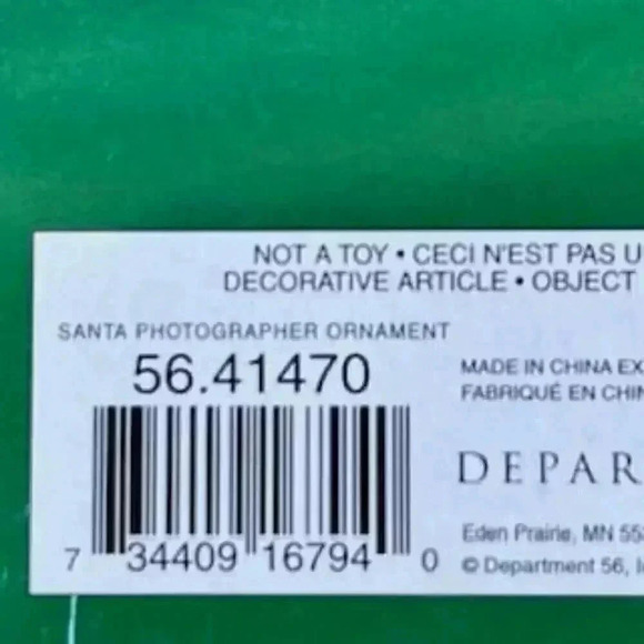 Vintage Department 56‎ Santa Action Christmas Ornament photography - Picture 9 of 10